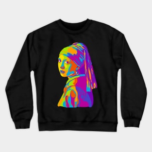 Girl With A Pearl Earring Crewneck Sweatshirt